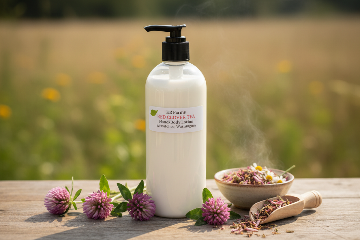 Red Clover Tea Lotion – KR Farms Handcrafted Soaps and Lotions