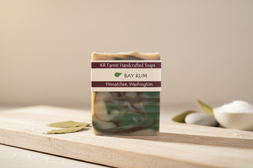 Bay Rum Soap - With Background