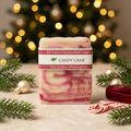 Candy Cane soap in a festive Christmas scene