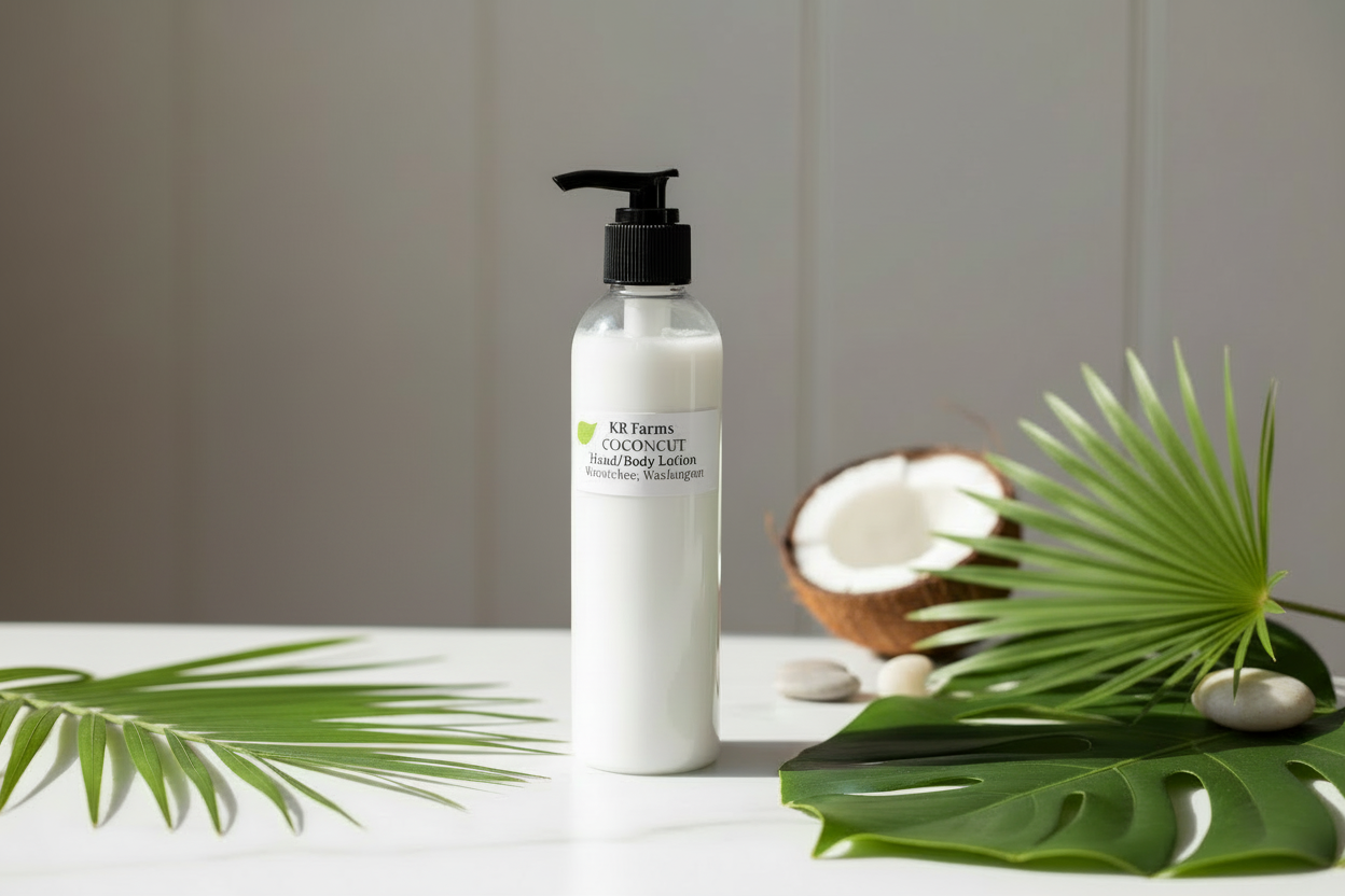 KR Farms Coconut Lotion - Refined Tropical Photo
