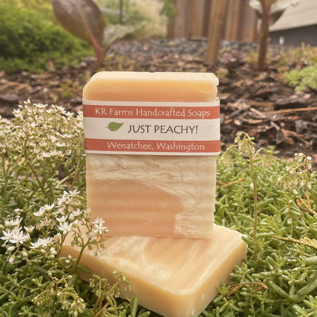 KR Farms Just Peachy Soap - Enhanced