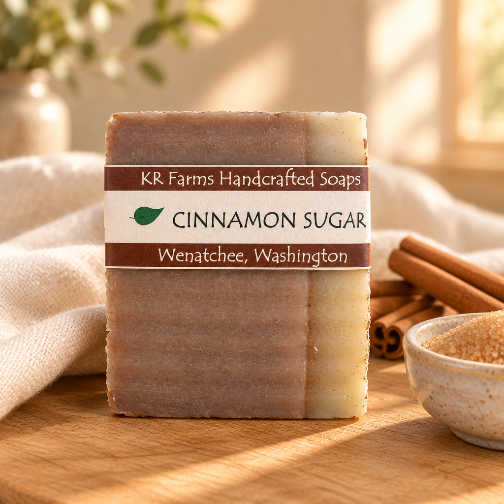 Warm, inviting Cinnamon Sugar soap product picture